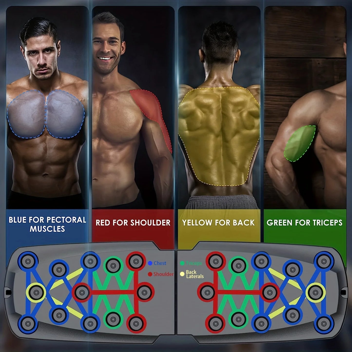 Portable Multifunctional Push-Up Board Set