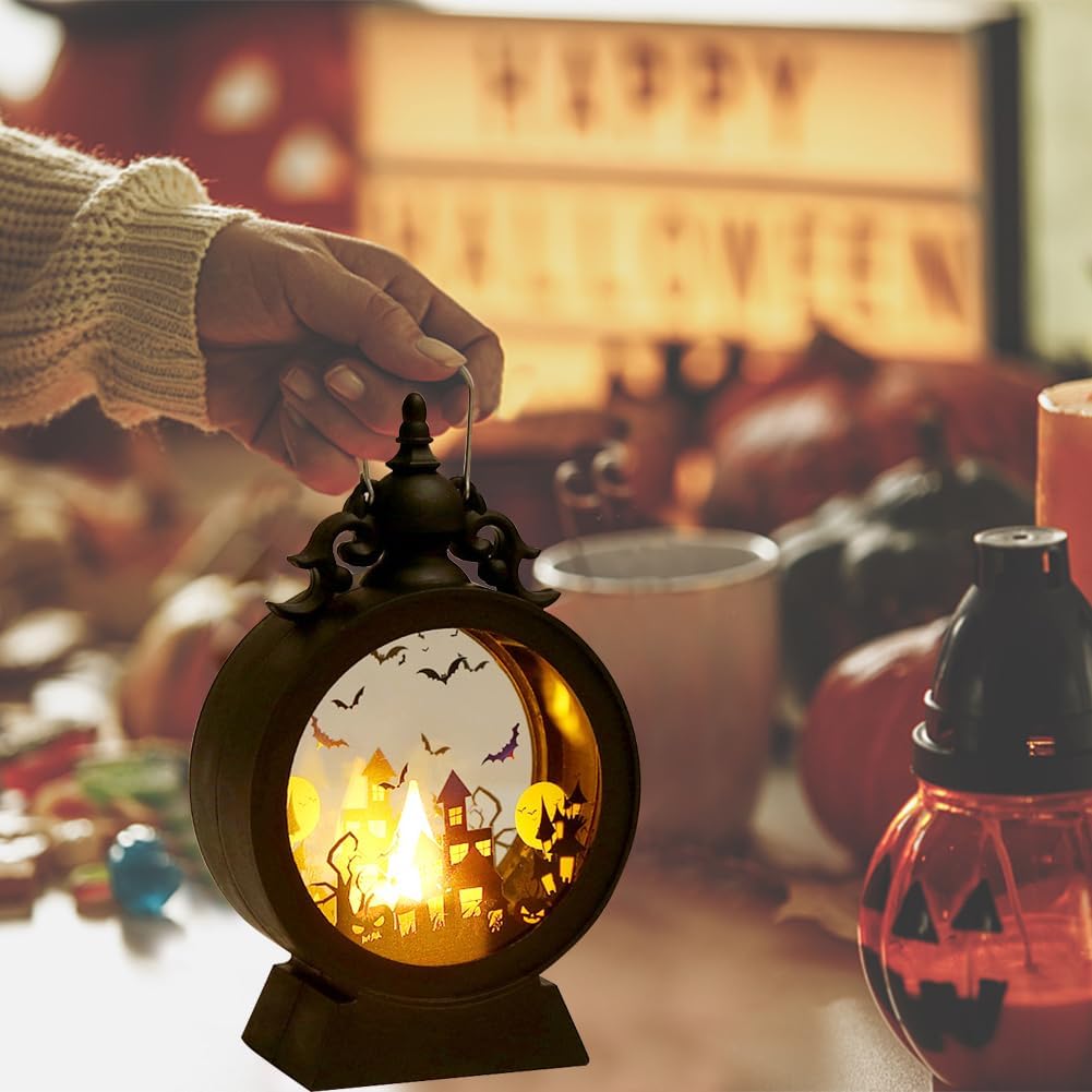 Halloween Vintage LED Candle Lights Lantern