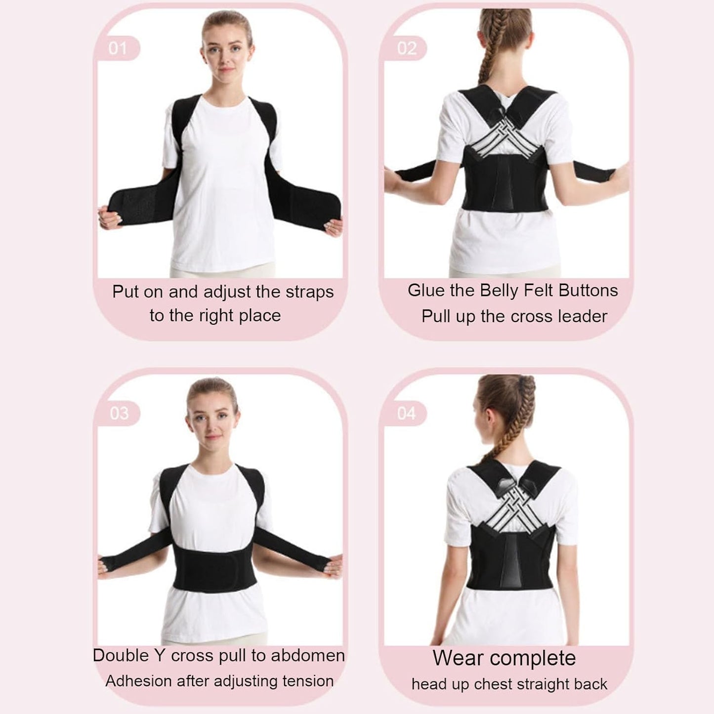 Adjustable Back Posture Corrector Belt