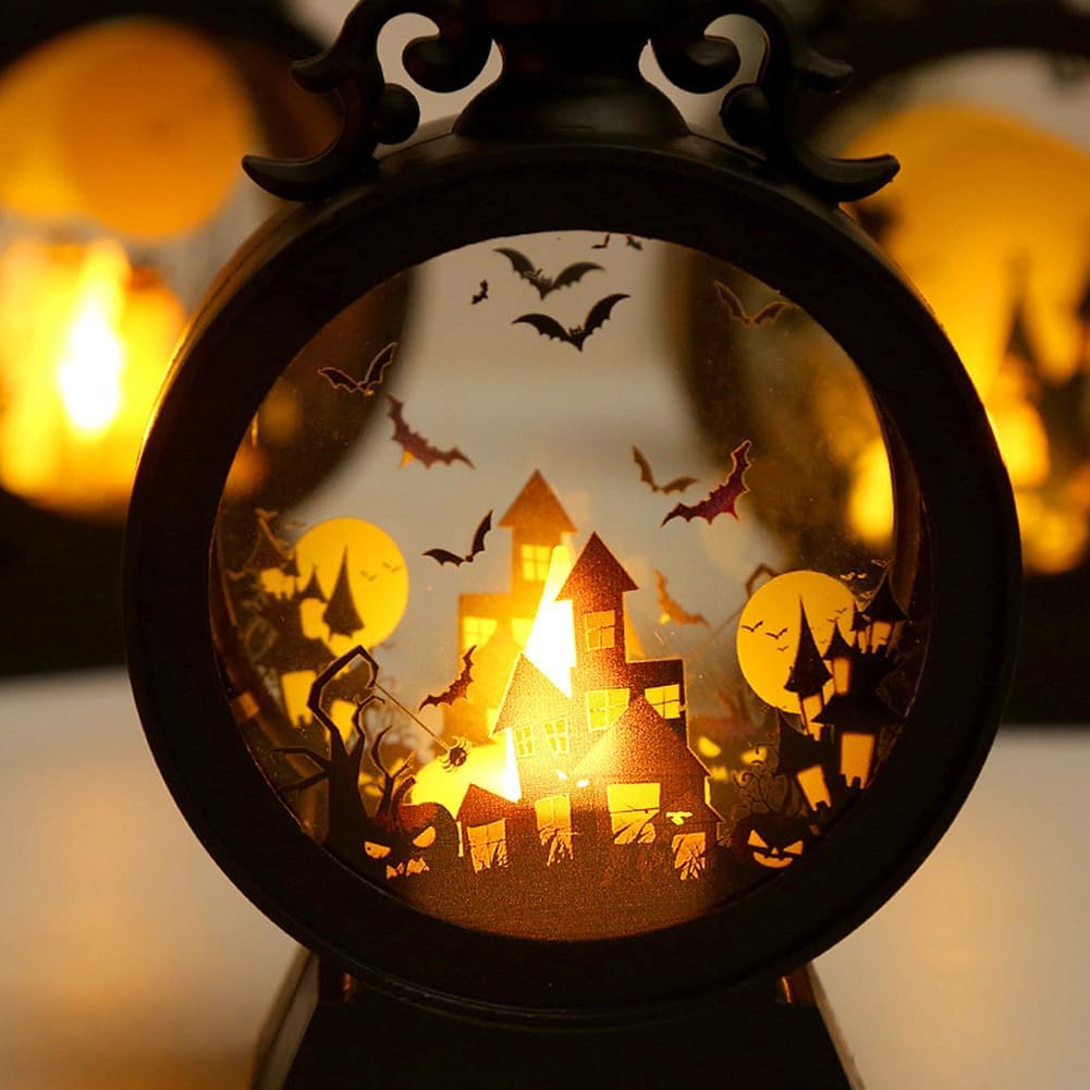 Halloween Vintage LED Candle Lights Lantern