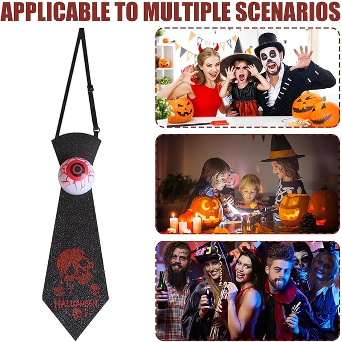 Halloween Luminous Bow/Eyeball Tie