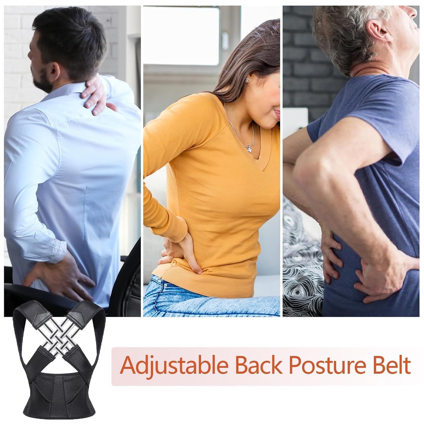 Adjustable Back Posture Corrector Belt