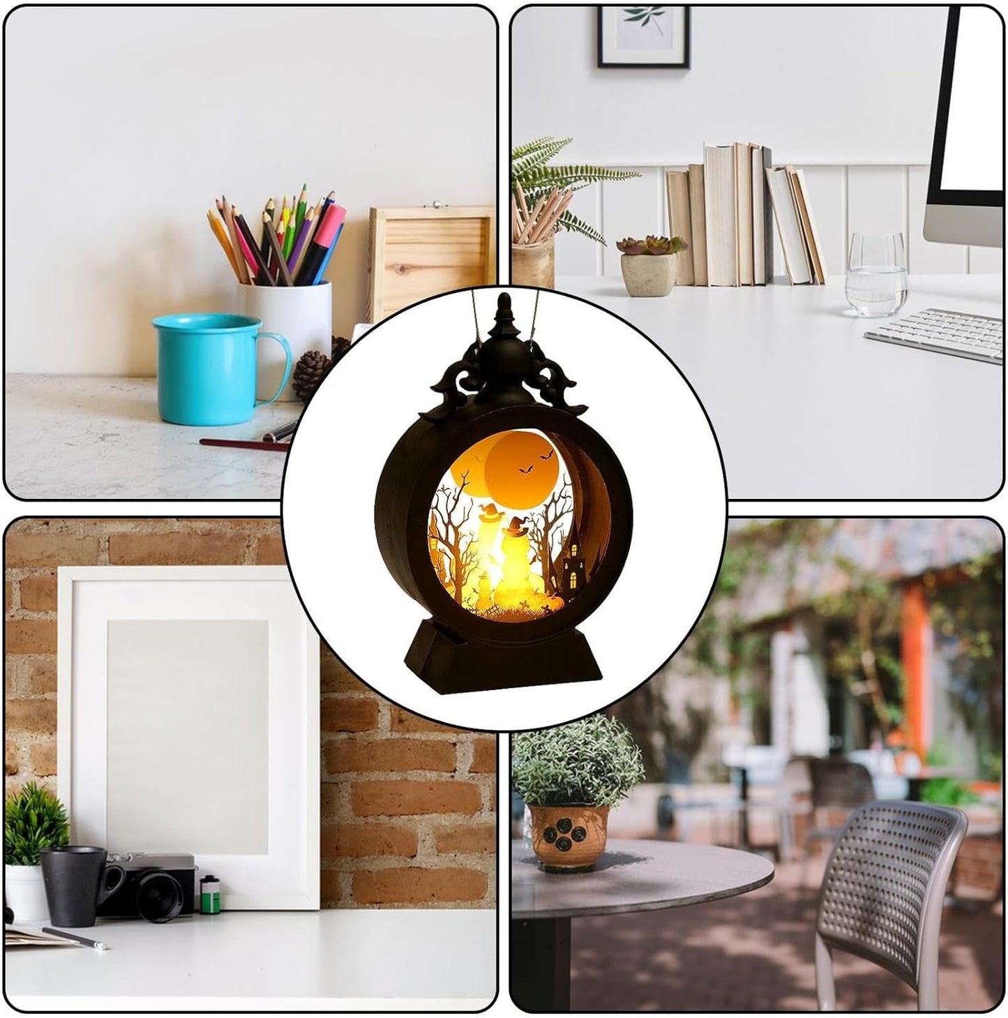 Halloween Vintage LED Candle Lights Lantern