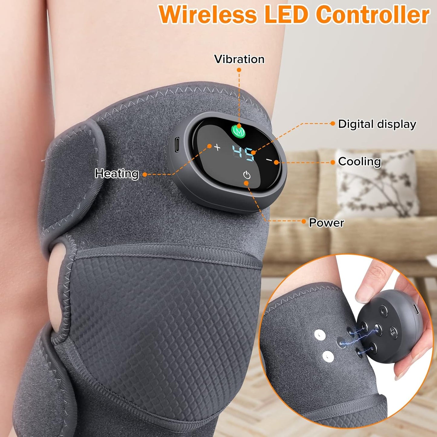 3-in-1 Heated Knee Elbow Shoulder Brace Wrap