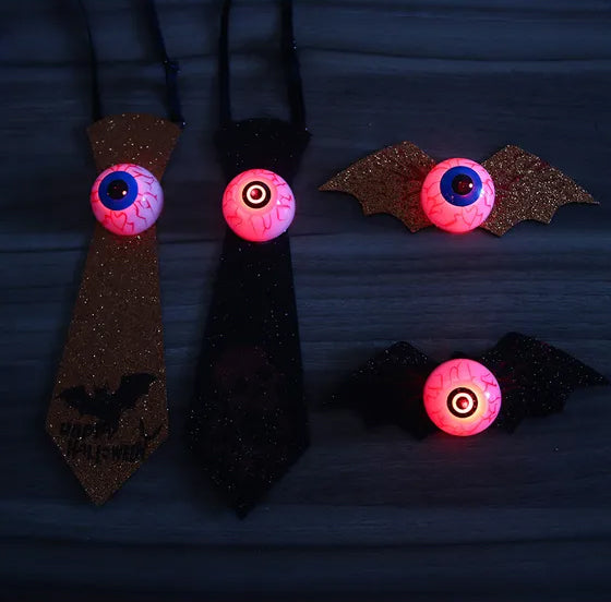 Halloween Luminous Bow/Eyeball Tie