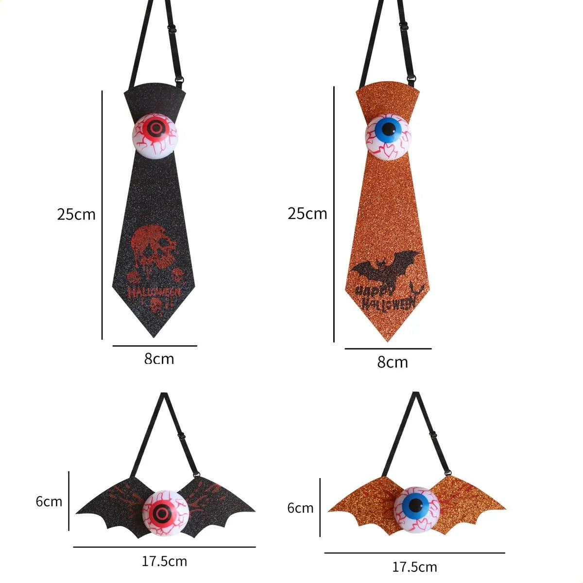 Halloween Luminous Bow/Eyeball Tie