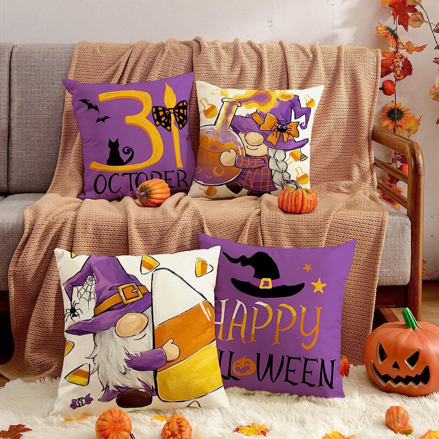 Halloween Print Pillow Cover