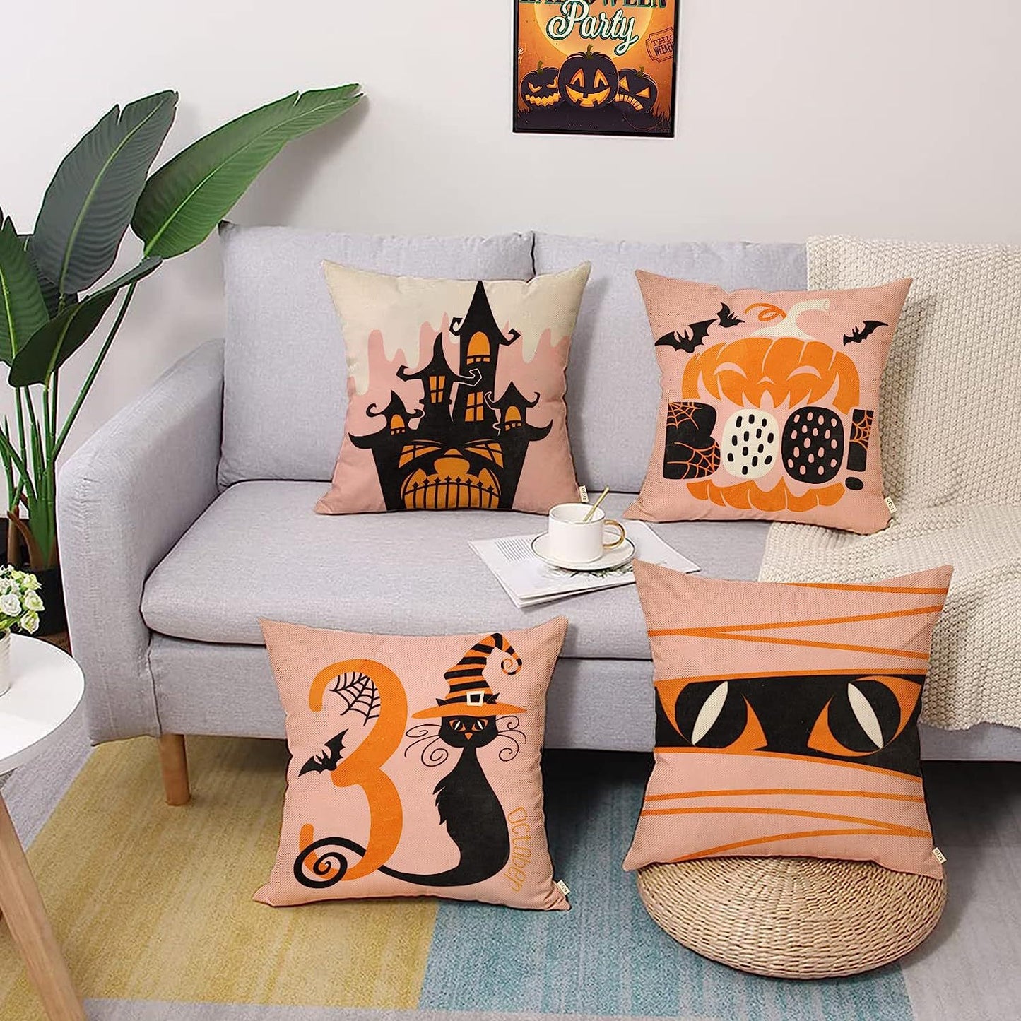 Halloween Print Pillow Cover