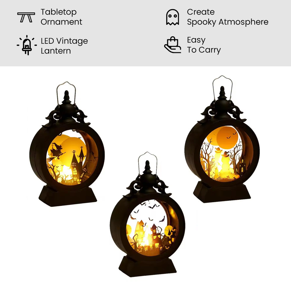 Halloween Vintage LED Candle Lights Lantern