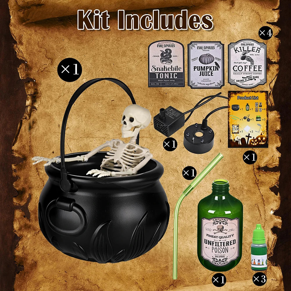 Halloween Decorations with Magic Floating Potion Bottles and Diffuser