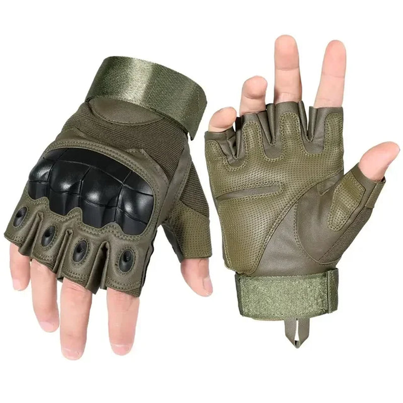 Full Finger Tactical Army Gloves Military Paintball Shooting Airsoft PU Leather Touch Screen Rubber Protective Gear Women Men