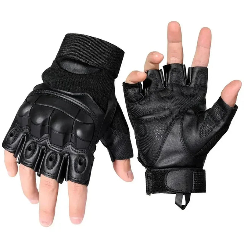Full Finger Tactical Army Gloves Military Paintball Shooting Airsoft PU Leather Touch Screen Rubber Protective Gear Women Men