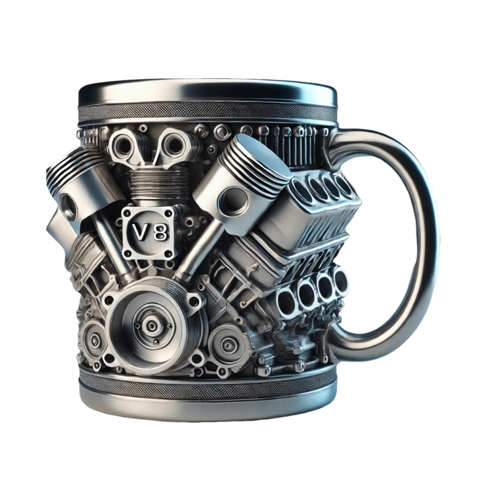 300ml V8 & V6 Engines Stainless Steel Cup