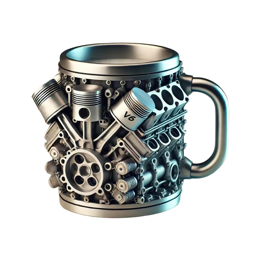 300ml V8 & V6 Engines Stainless Steel Cup