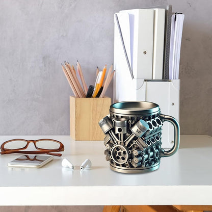 300ml V8 & V6 Engines Stainless Steel Cup
