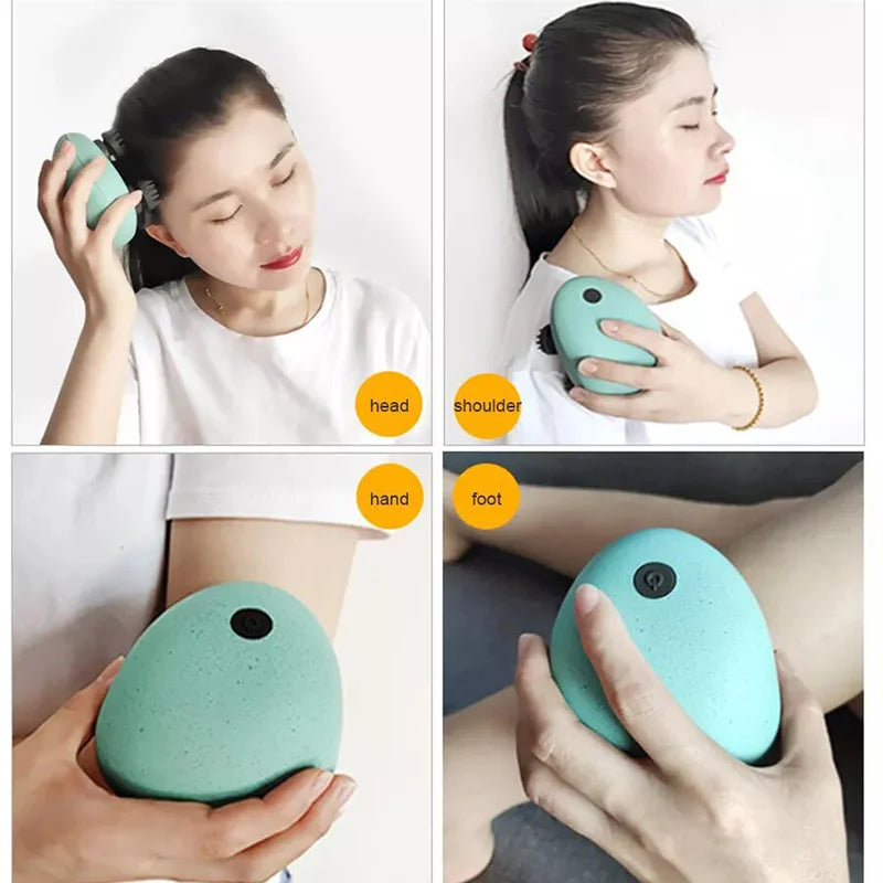 Scalp Head Hair Massager Electric Health Care Antistress Relax Body Massagem Deep Saude Tissue Prevent Body Massage