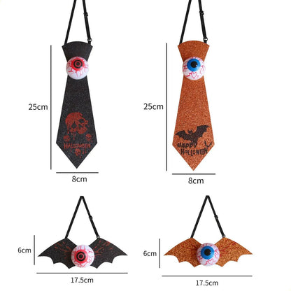 Halloween Luminous Bow/Eyeball Tie