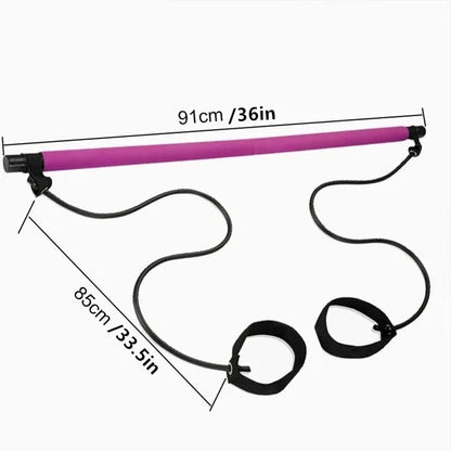 Yoga Pilates Bar Stick Resistance Bands