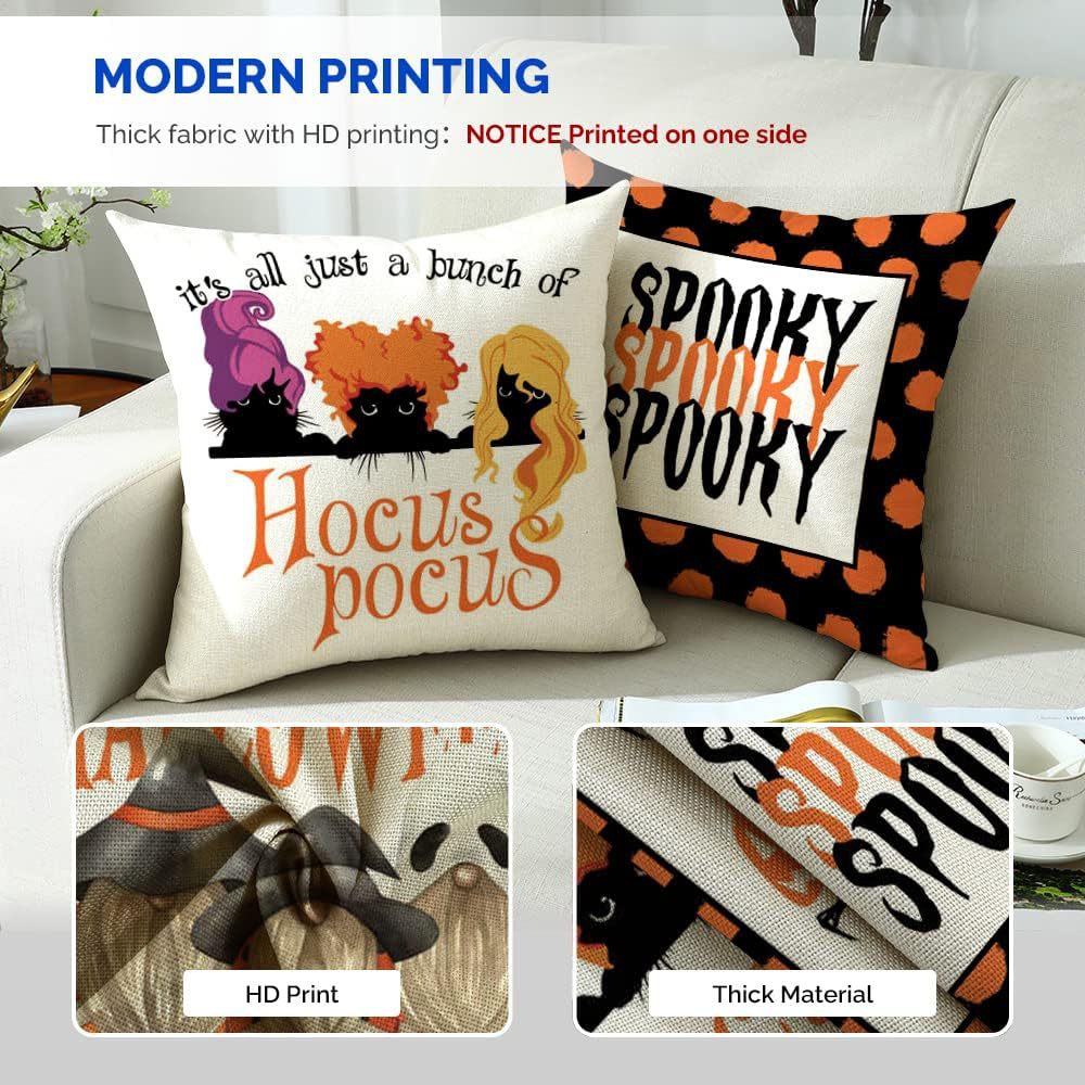 Halloween Print Pillow Cover