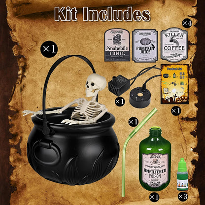 Halloween Decorations with Magic Floating Potion Bottles and Diffuser