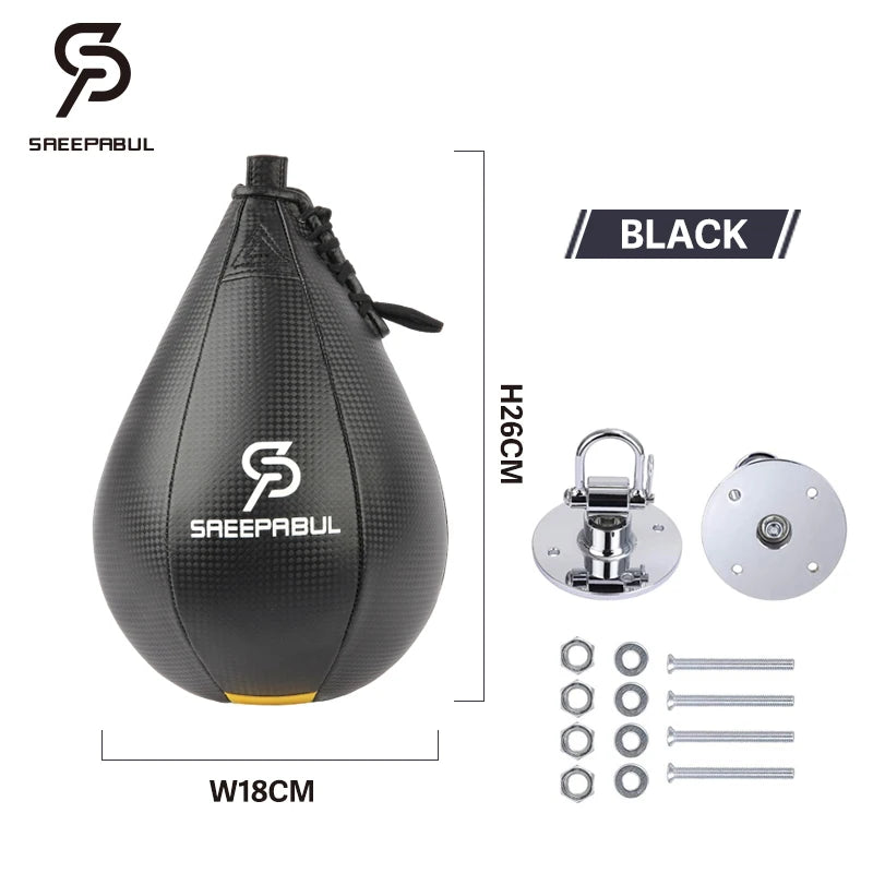 High Quality Boxing Speed Ball Set Fitness Boxing Pear Speed Ball Reflex Inflate Punching Speed Bag Training Ball Accessory